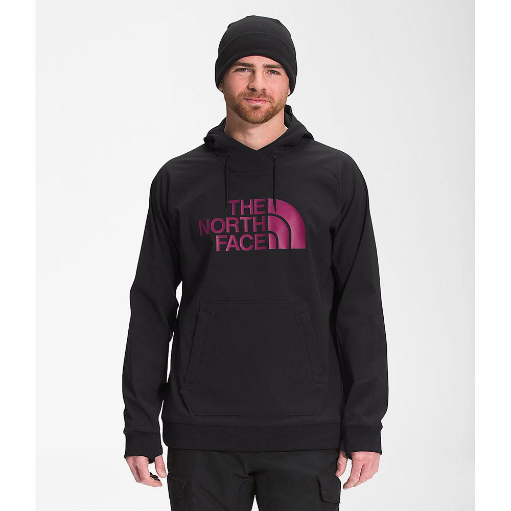 The North Face Hoodie Mens Australia - The North Face Tekno Logo Black / Rose (ELN-653704)